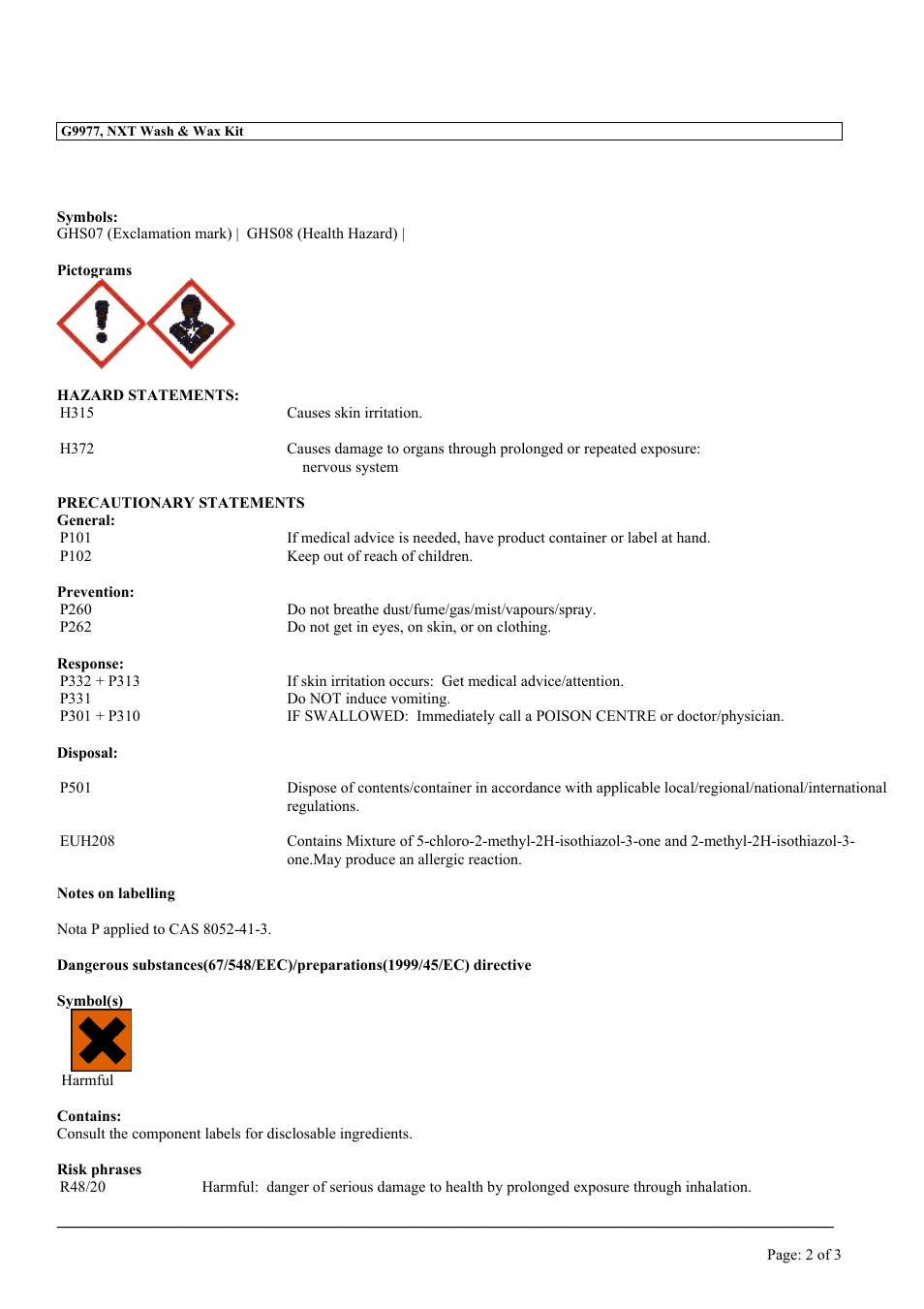 MEGUIAR'S G9977 User Manual | Page 2 / 33