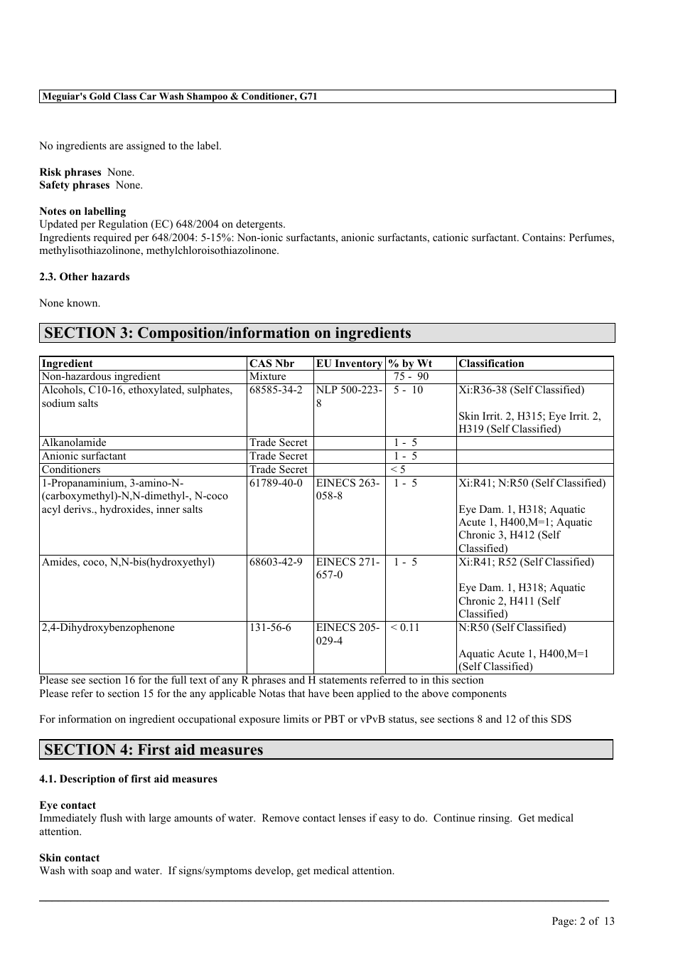 MEGUIAR'S G9966 User Manual | Page 18 / 29