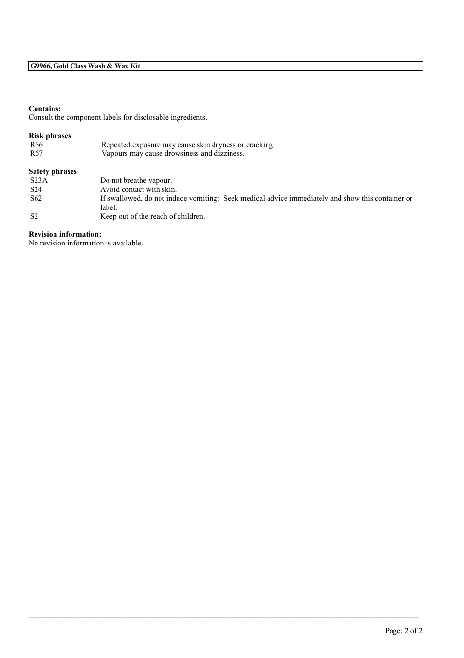 MEGUIAR'S G9966 User Manual | Page 2 / 29