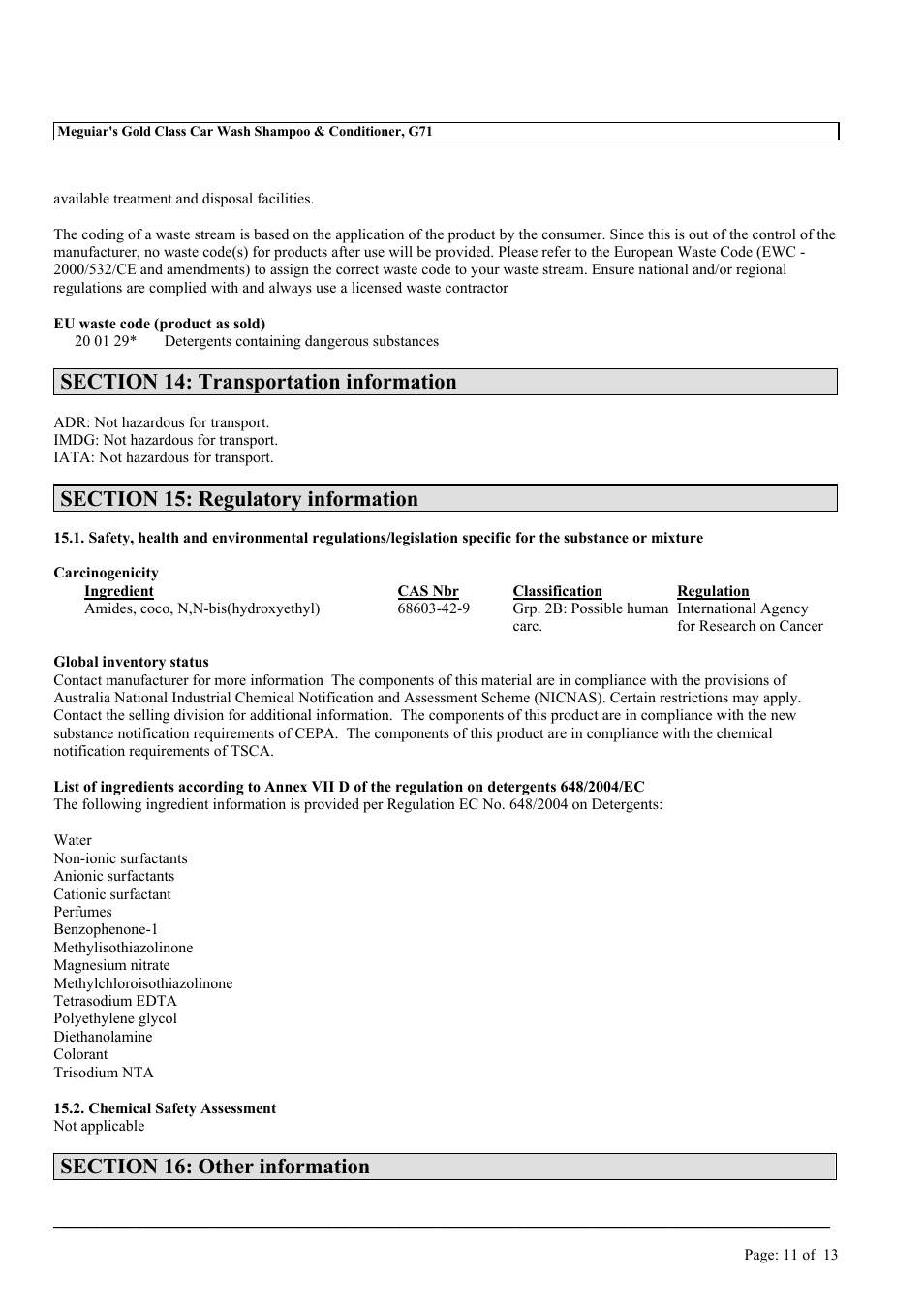 MEGUIAR'S G9966 User Manual | Page 27 / 29