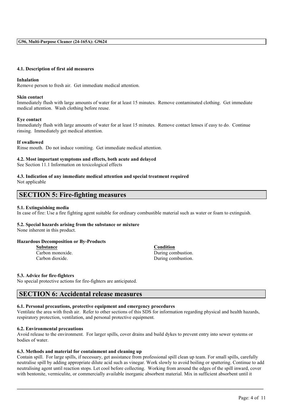 MEGUIAR'S G96 User Manual | Page 4 / 11