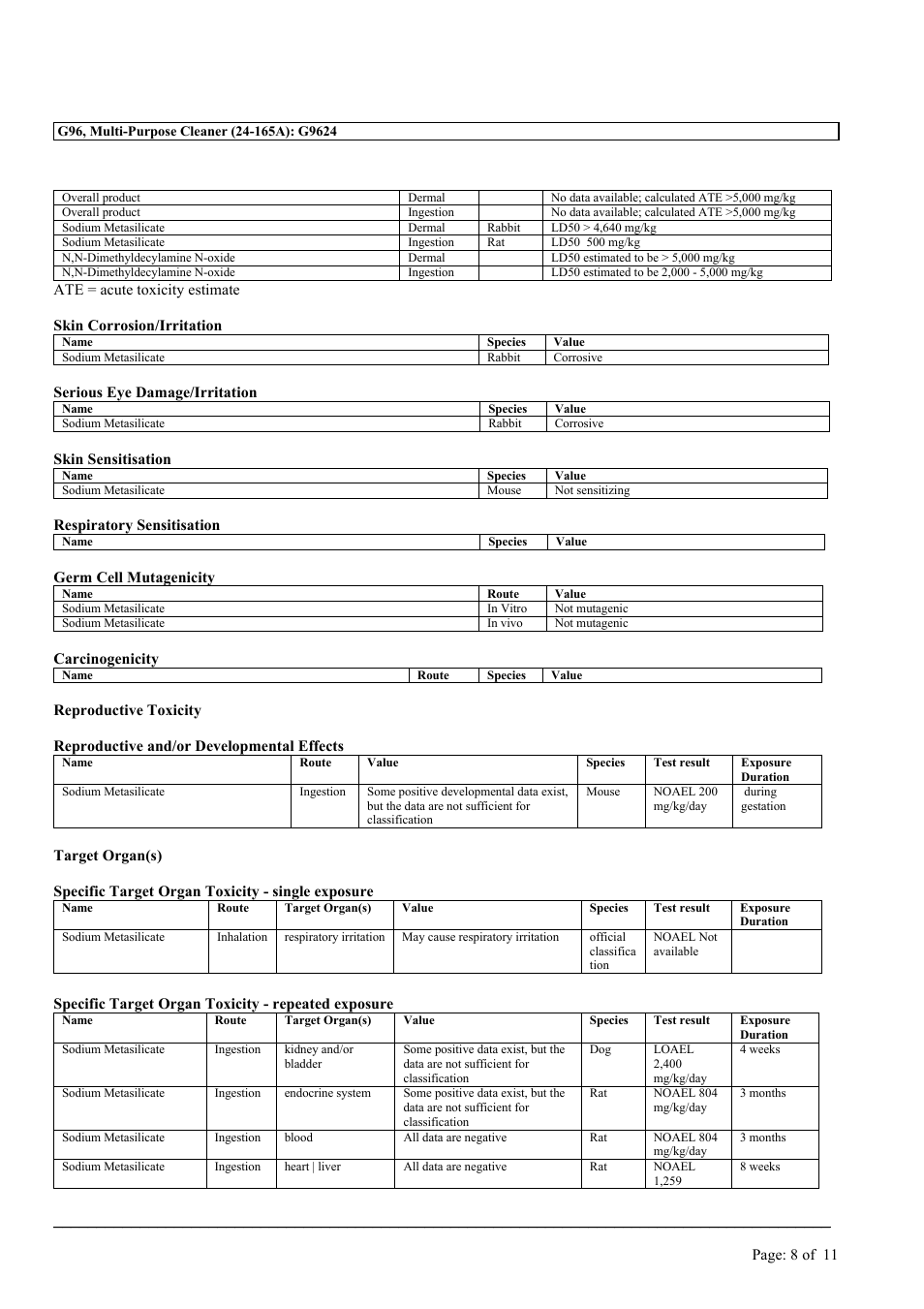 MEGUIAR'S G96 User Manual | Page 8 / 11