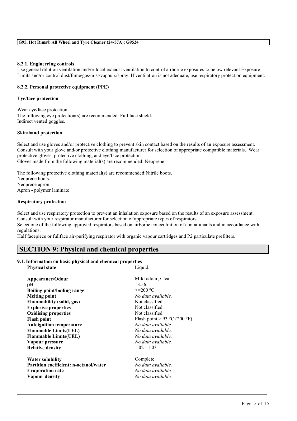 MEGUIAR'S G95 User Manual | Page 5 / 15