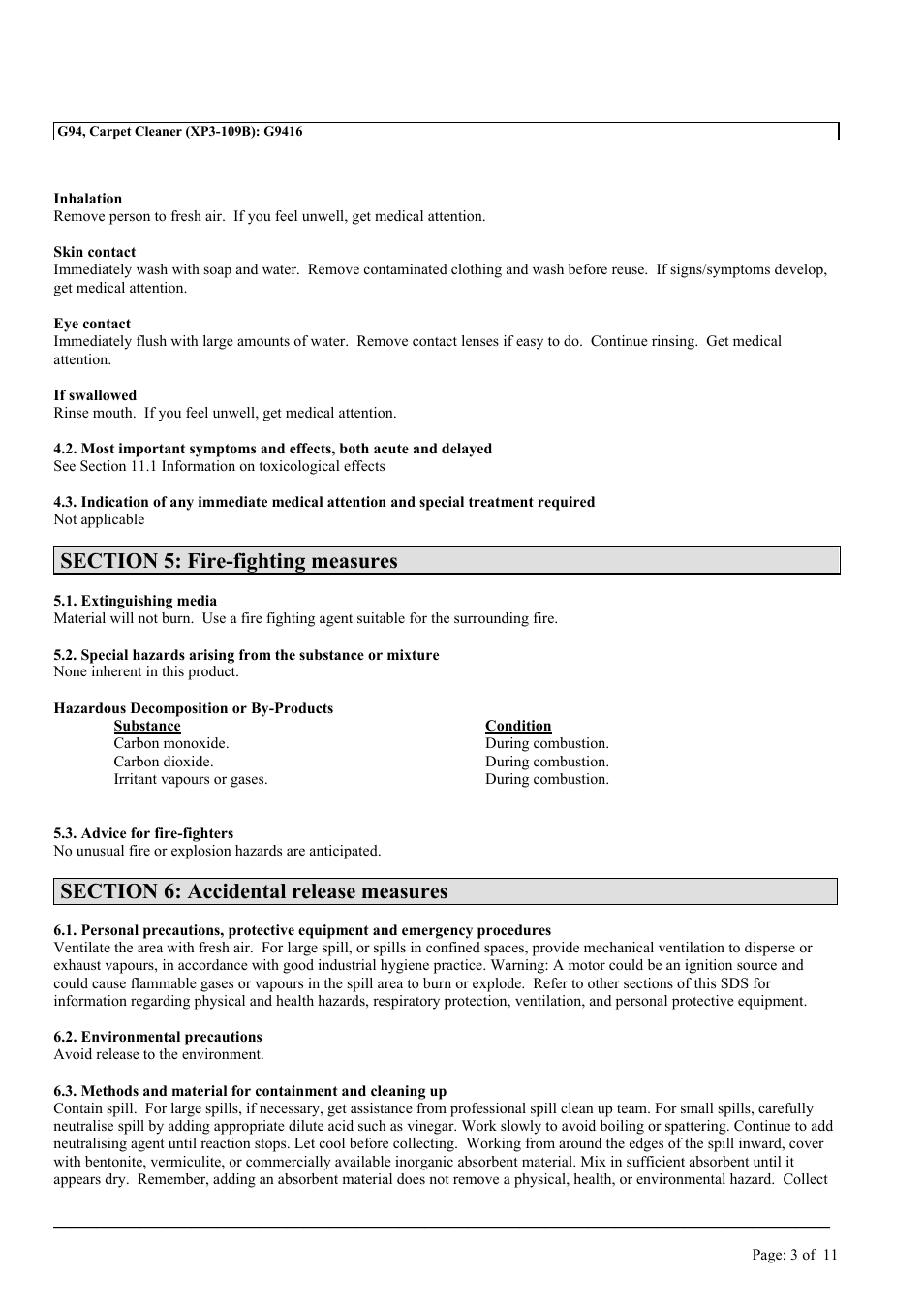 MEGUIAR'S G94 User Manual | Page 3 / 11