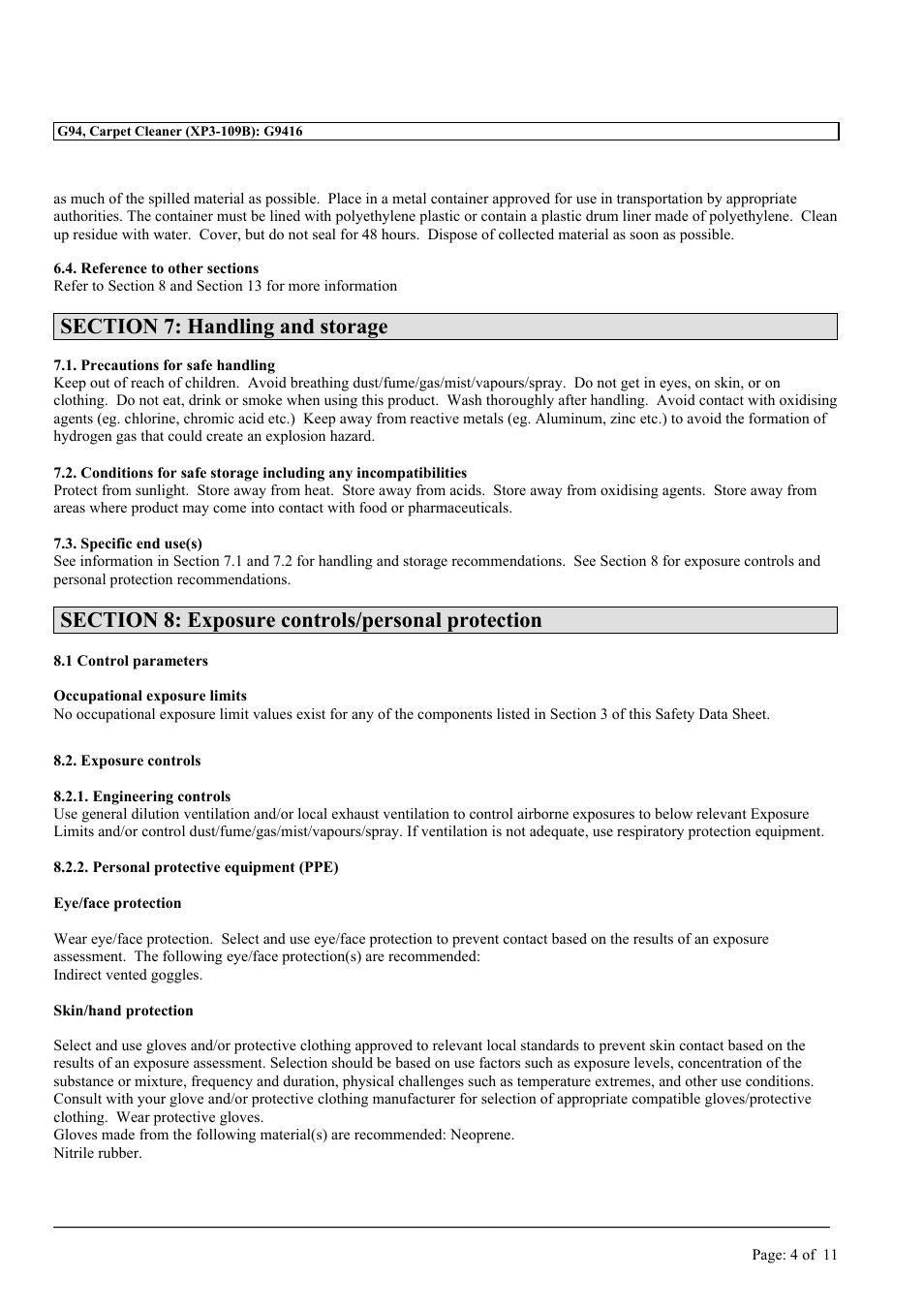 MEGUIAR'S G94 User Manual | Page 4 / 11