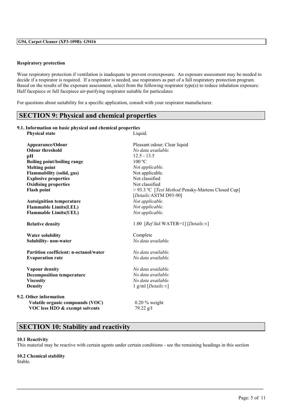 MEGUIAR'S G94 User Manual | Page 5 / 11