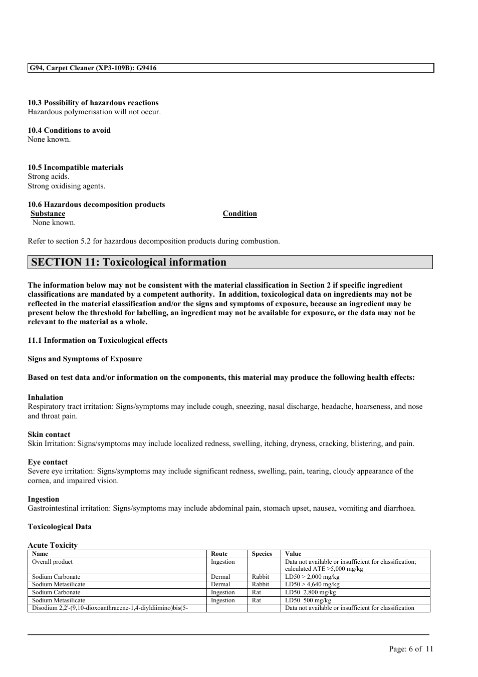 MEGUIAR'S G94 User Manual | Page 6 / 11