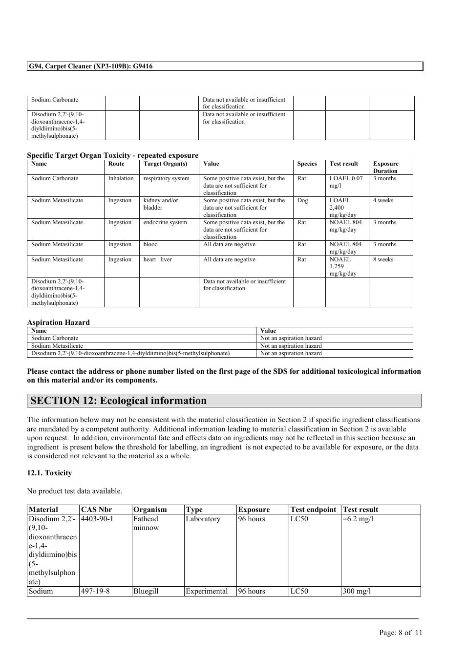 MEGUIAR'S G94 User Manual | Page 8 / 11