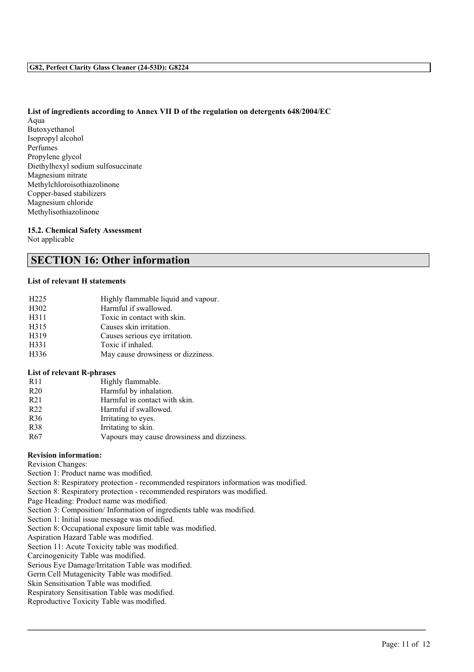 MEGUIAR'S G82 User Manual | Page 11 / 12