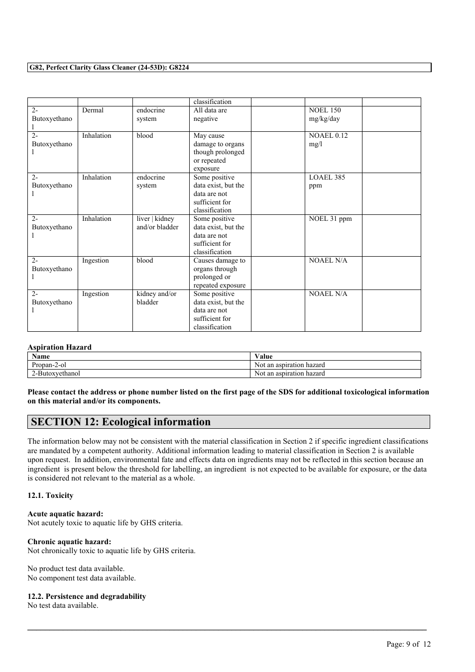 MEGUIAR'S G82 User Manual | Page 9 / 12