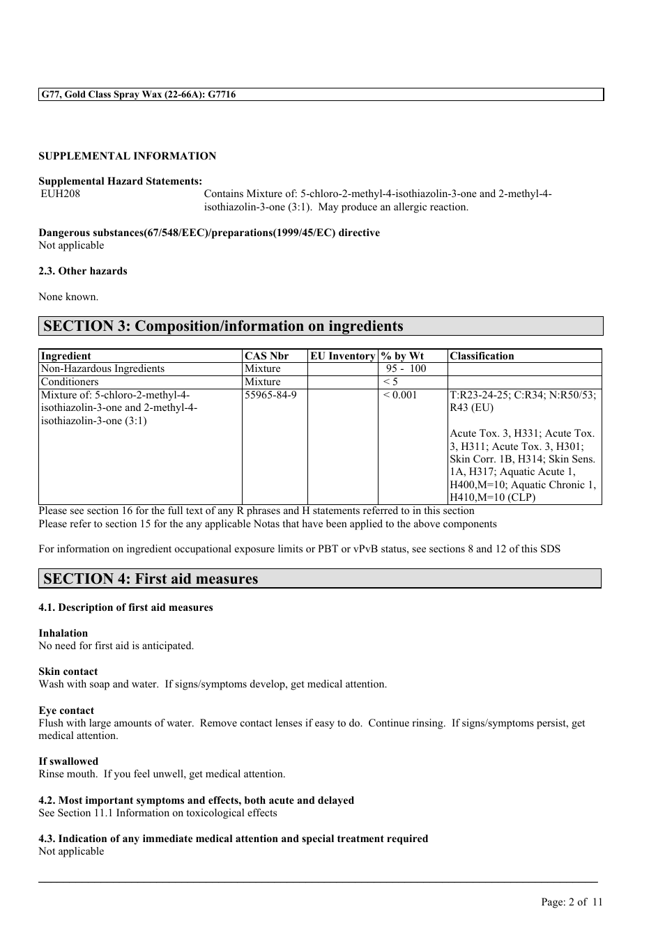 MEGUIAR'S G77 User Manual | Page 2 / 11