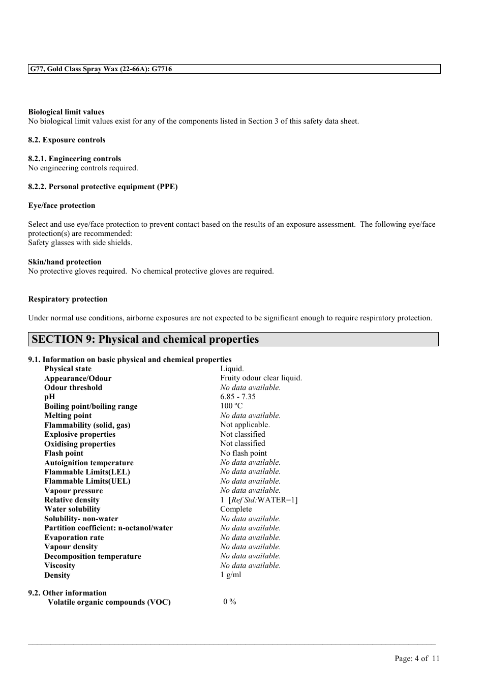 MEGUIAR'S G77 User Manual | Page 4 / 11