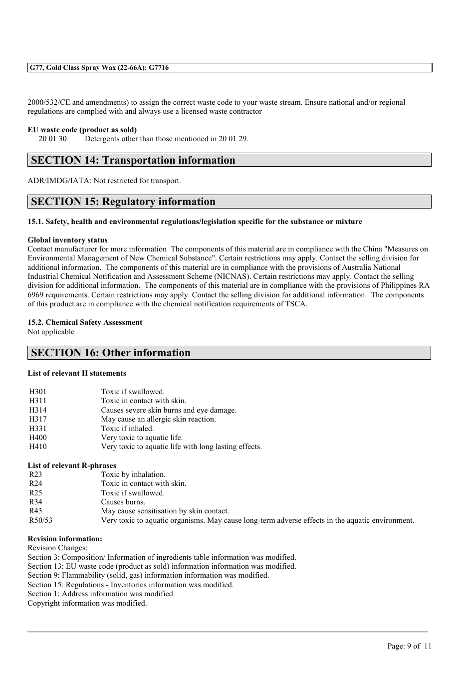 MEGUIAR'S G77 User Manual | Page 9 / 11