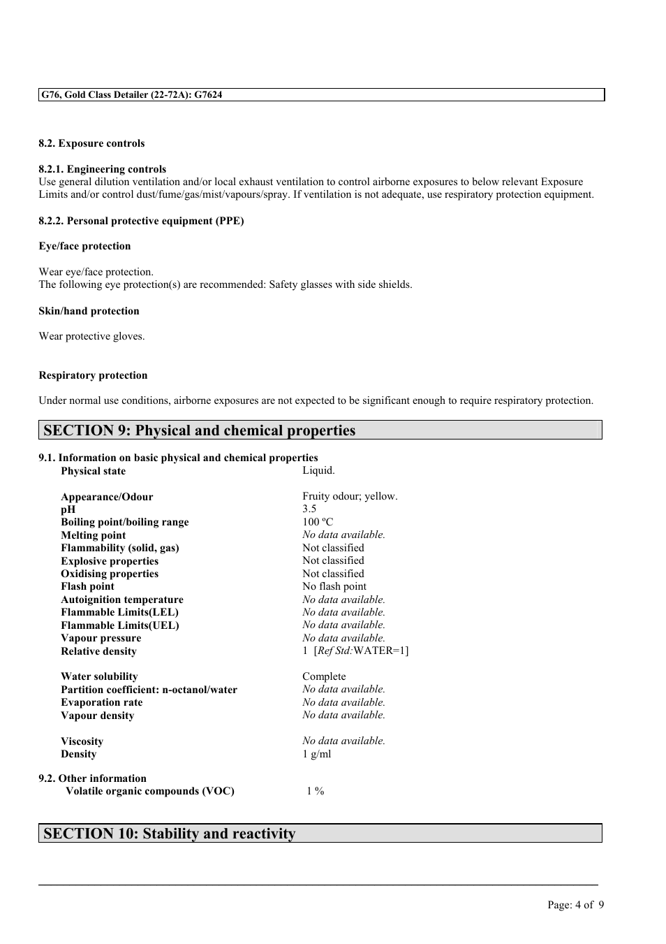 MEGUIAR'S G76 User Manual | Page 4 / 9