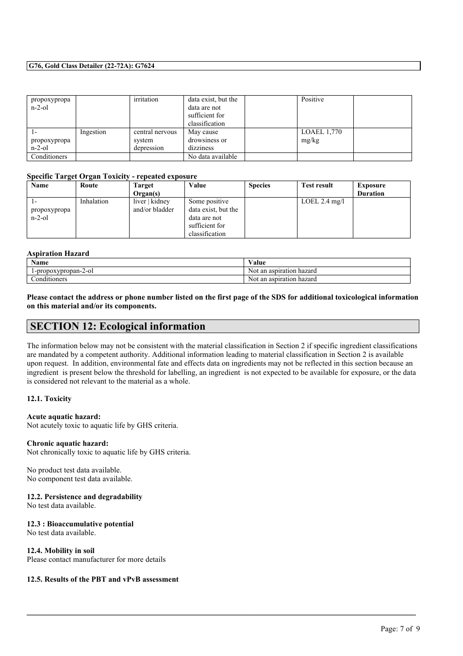 MEGUIAR'S G76 User Manual | Page 7 / 9