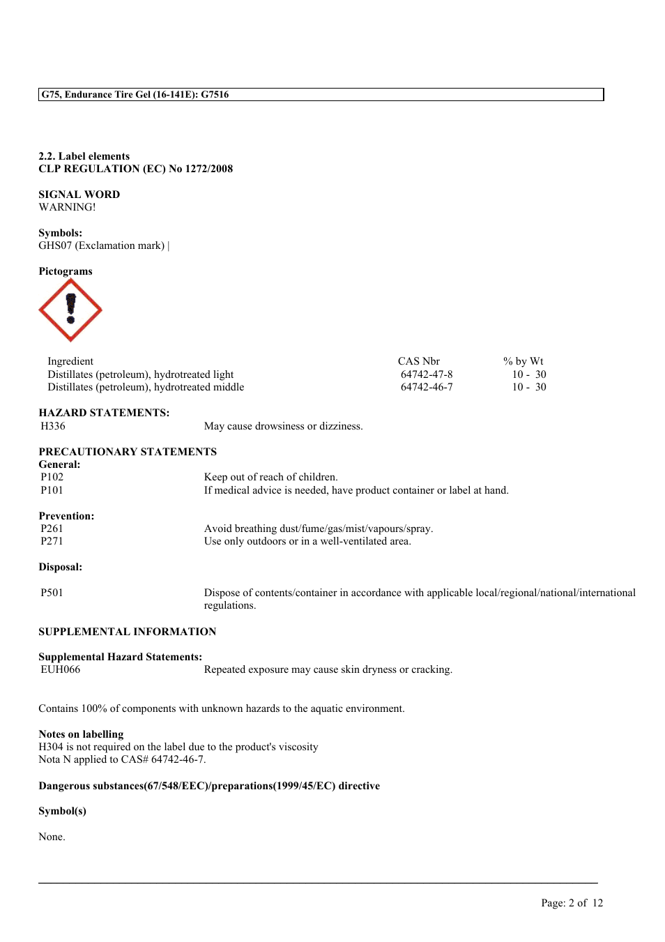 MEGUIAR'S G75 User Manual | Page 2 / 12