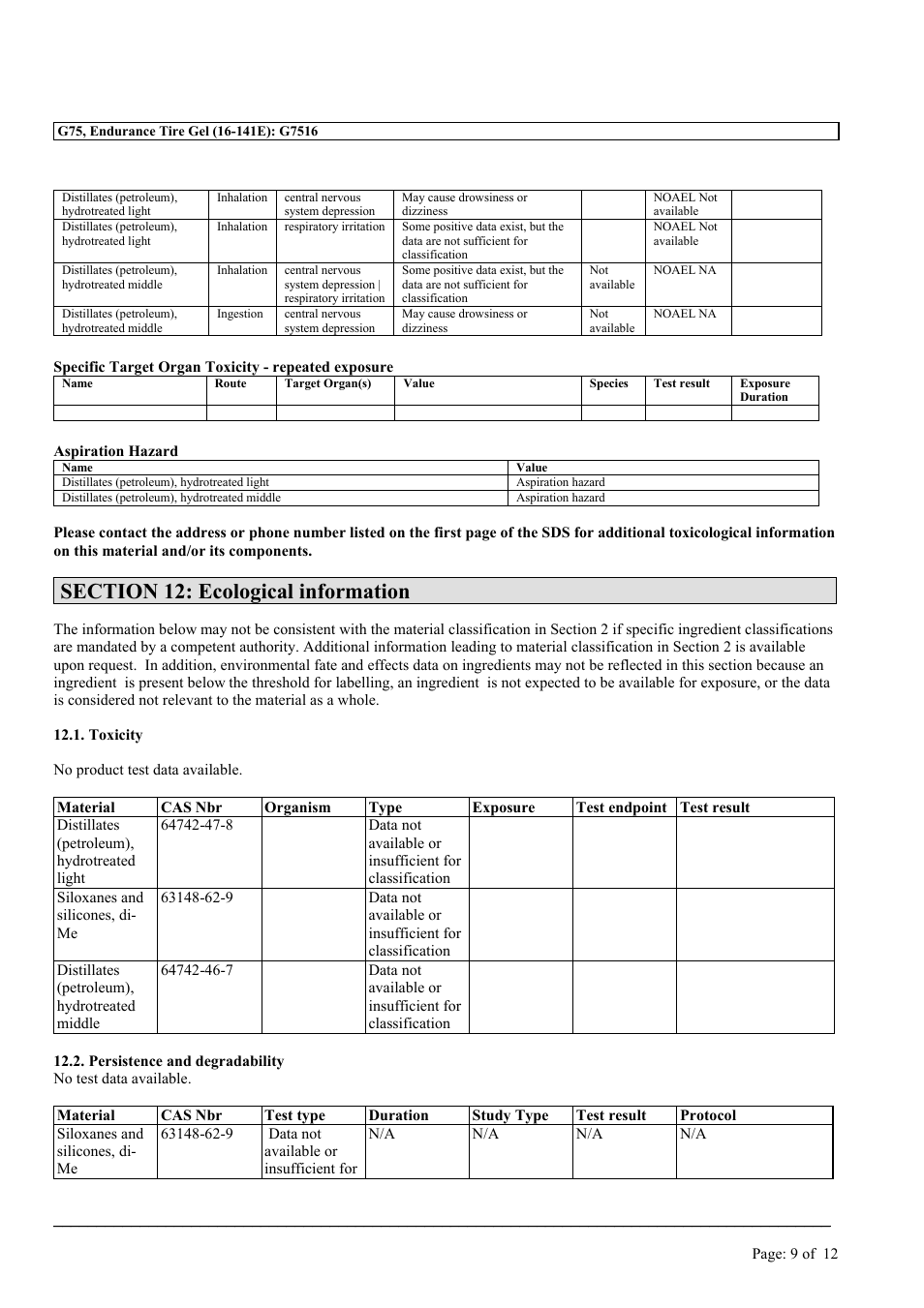 MEGUIAR'S G75 User Manual | Page 9 / 12