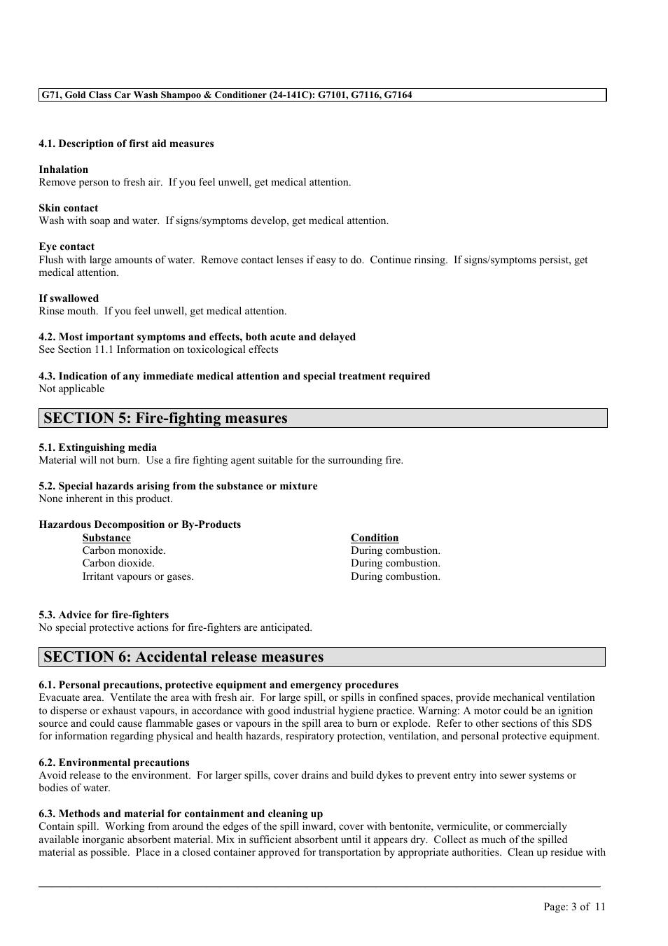 MEGUIAR'S G71 User Manual | Page 3 / 11