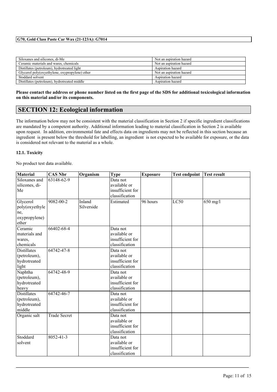 MEGUIAR'S G7014 User Manual | Page 11 / 15