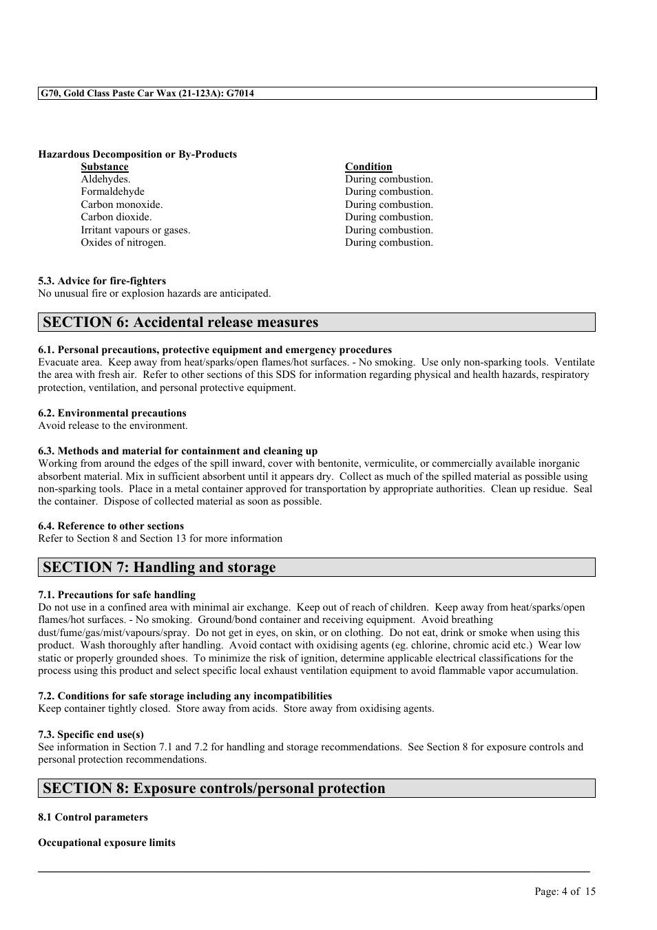 MEGUIAR'S G7014 User Manual | Page 4 / 15