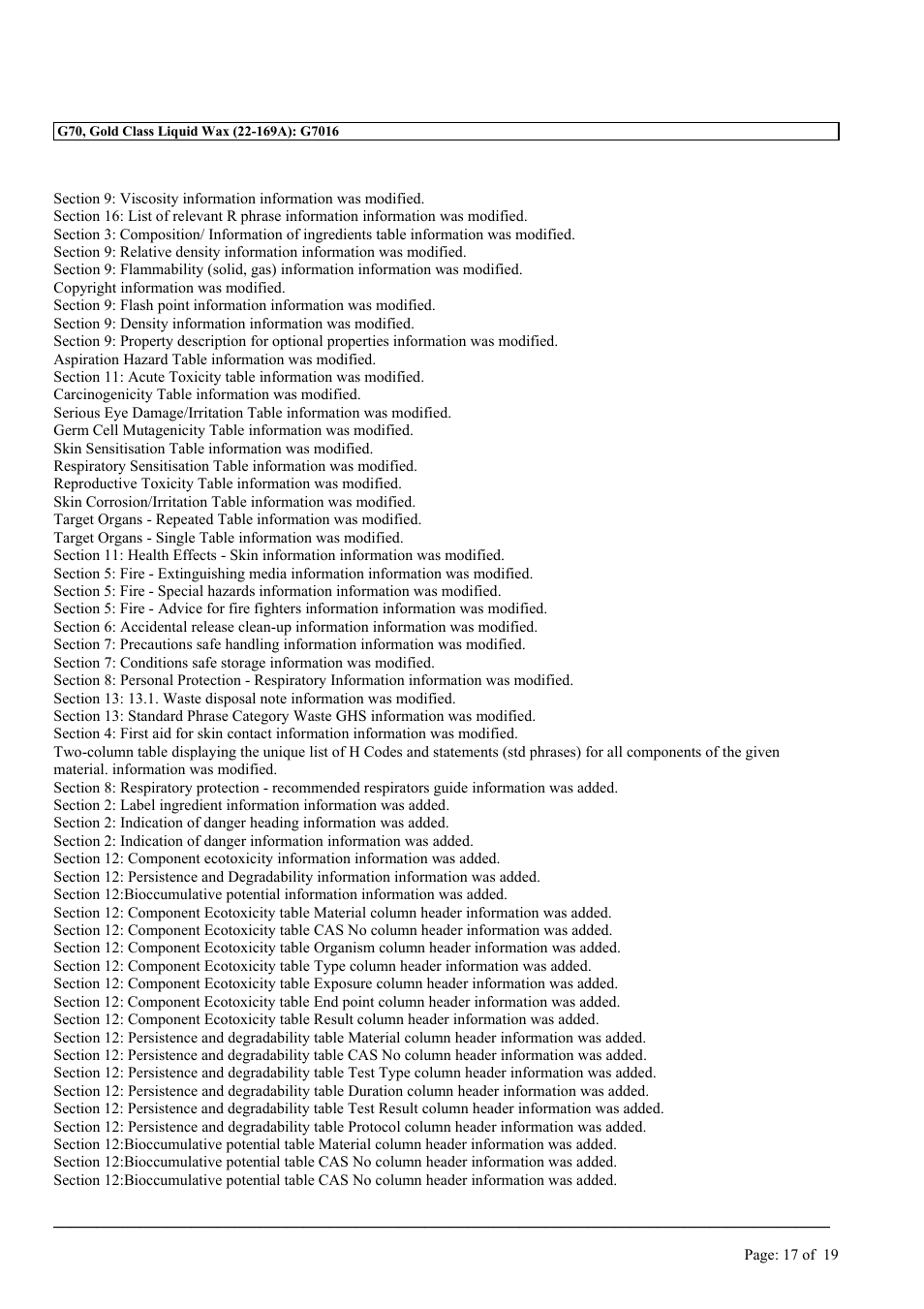 MEGUIAR'S G70 User Manual | Page 17 / 19