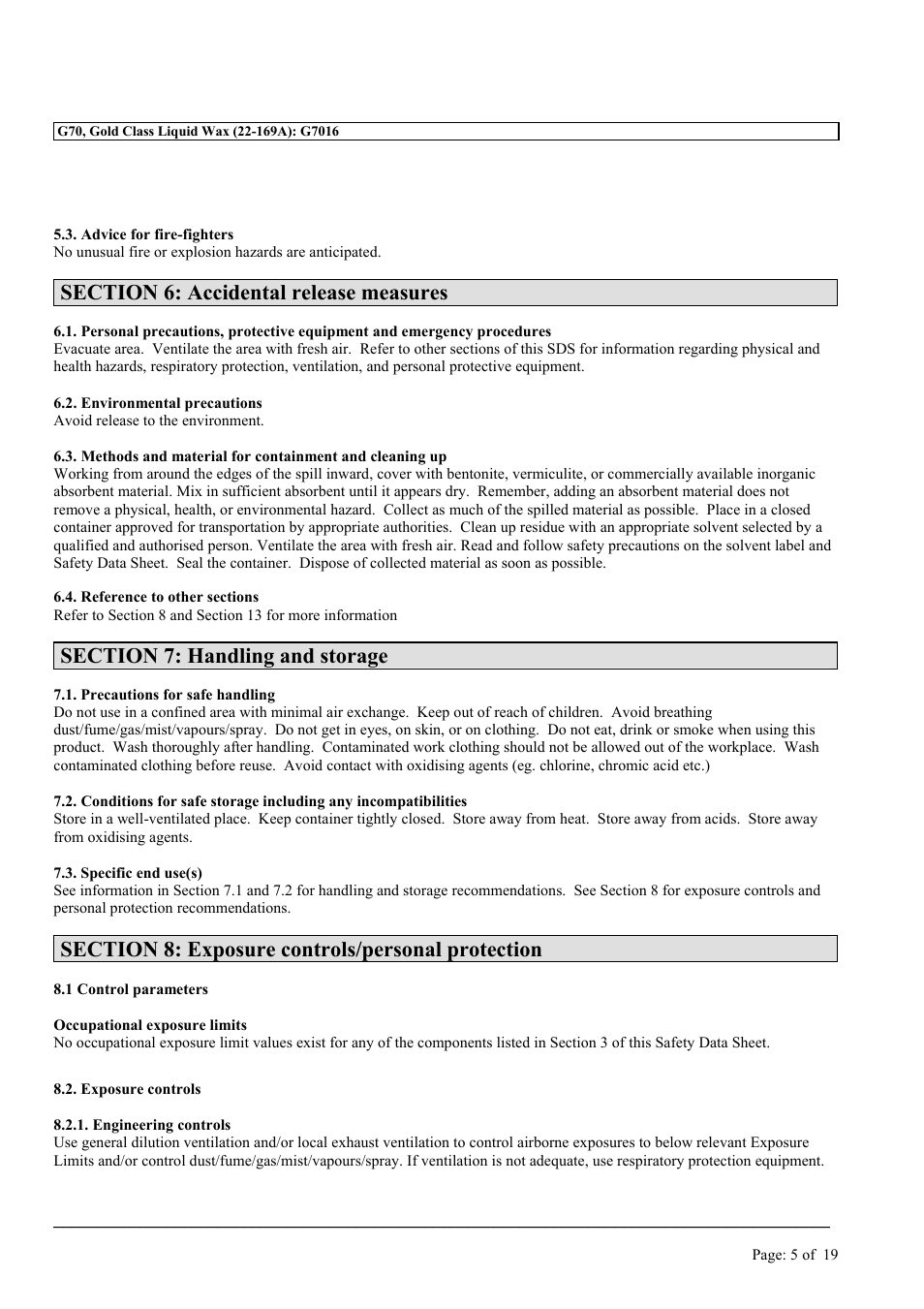 MEGUIAR'S G70 User Manual | Page 5 / 19