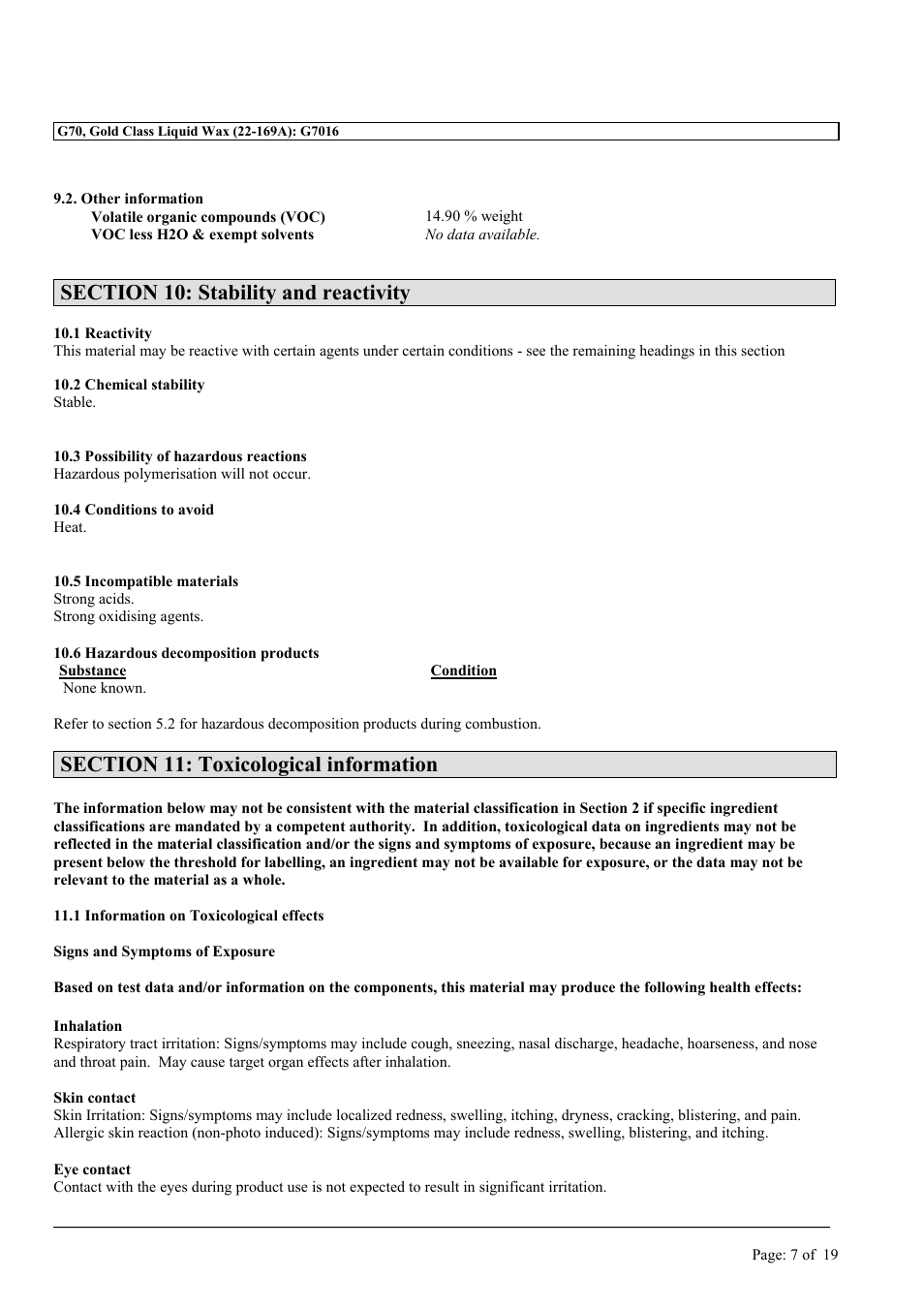 MEGUIAR'S G70 User Manual | Page 7 / 19