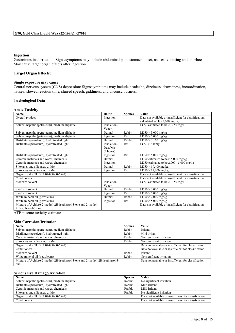 MEGUIAR'S G70 User Manual | Page 8 / 19