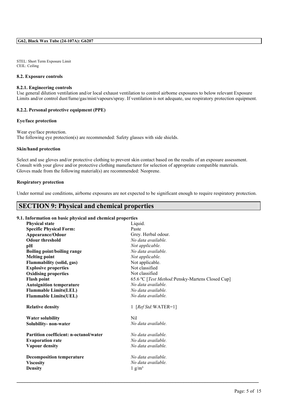 MEGUIAR'S G62 User Manual | Page 5 / 15