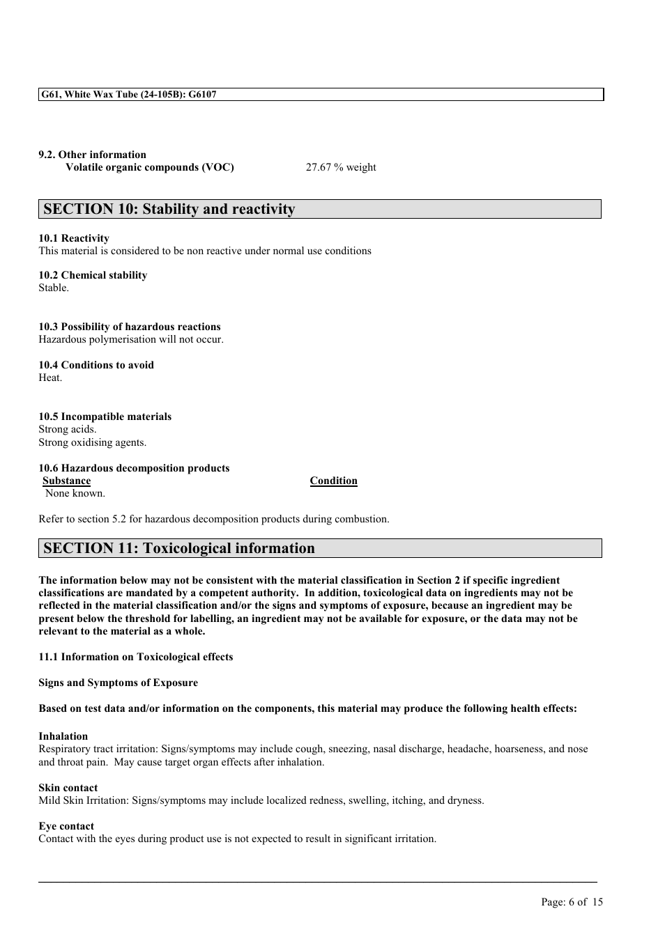 MEGUIAR'S G61 User Manual | Page 6 / 15