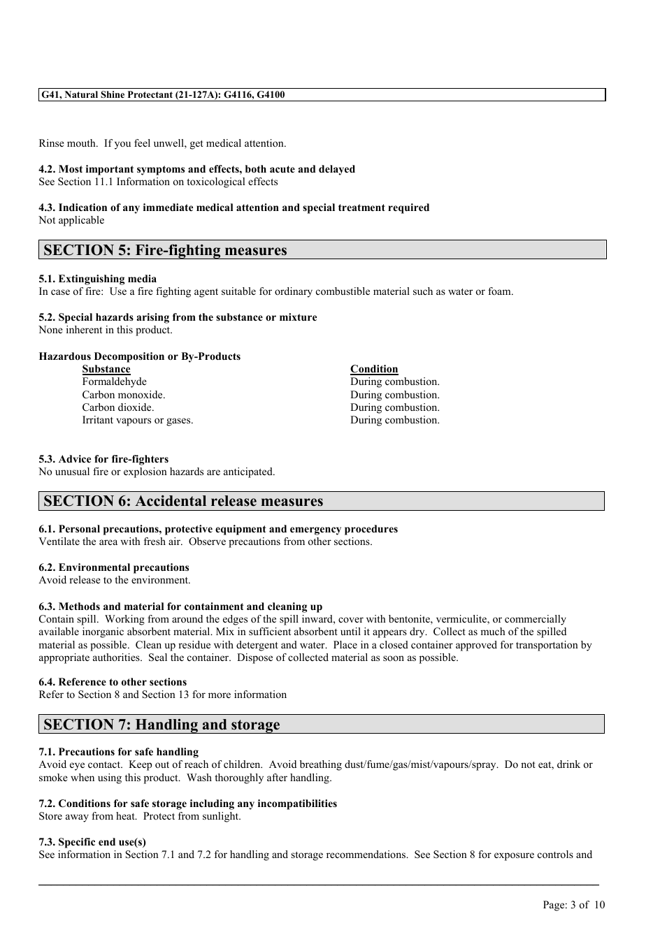 MEGUIAR'S G41 User Manual | Page 3 / 10