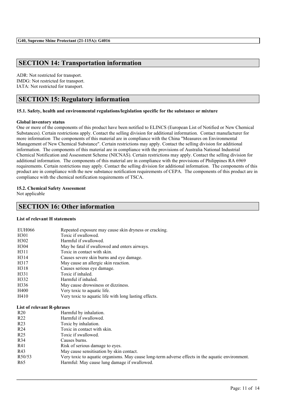 MEGUIAR'S G40 User Manual | Page 11 / 14