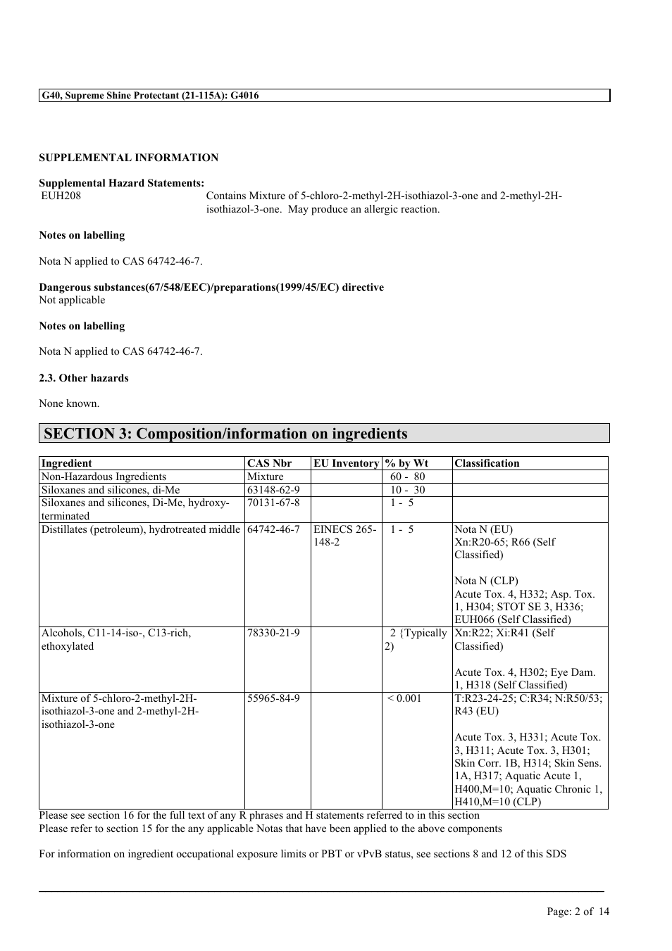 MEGUIAR'S G40 User Manual | Page 2 / 14