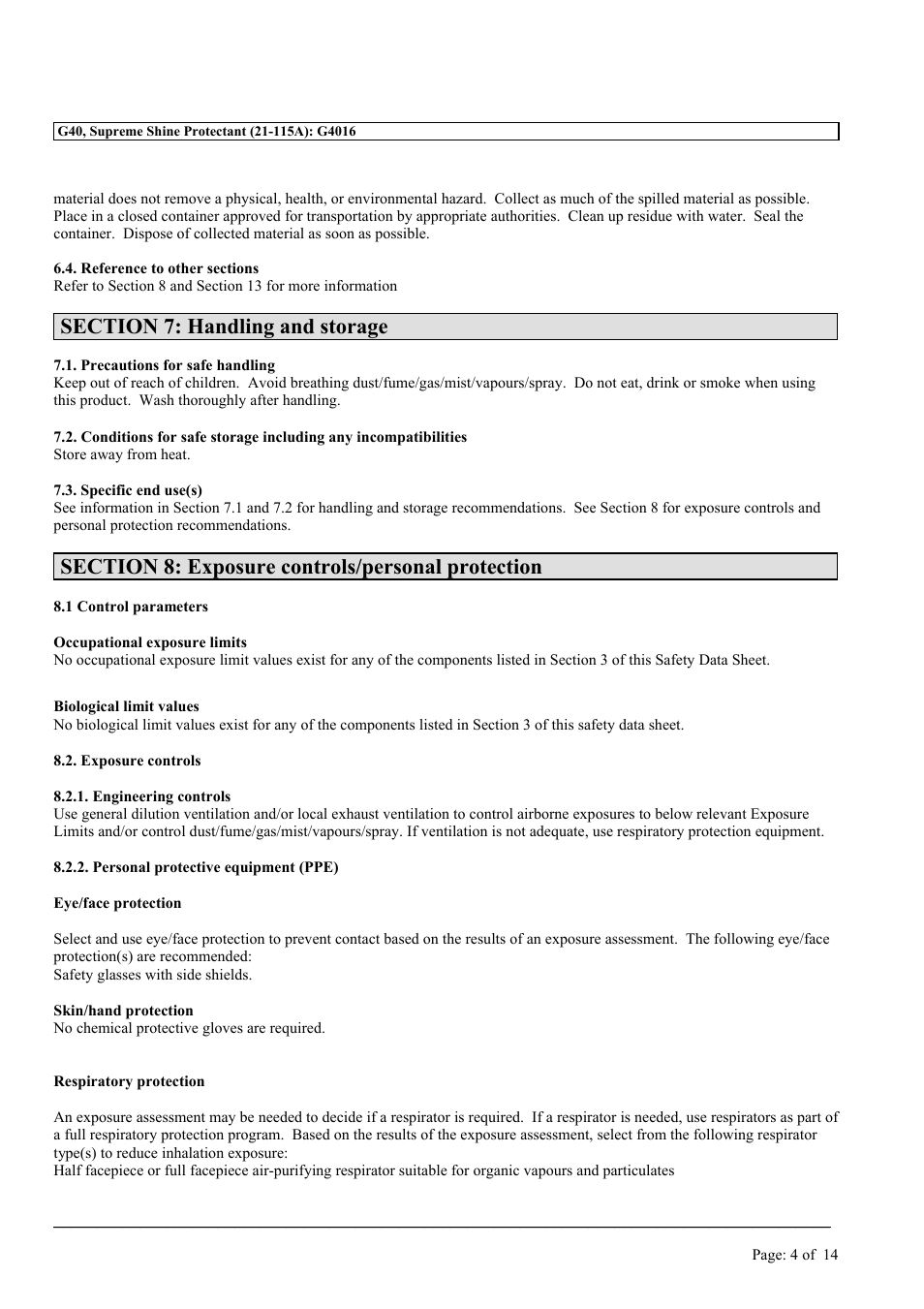 MEGUIAR'S G40 User Manual | Page 4 / 14