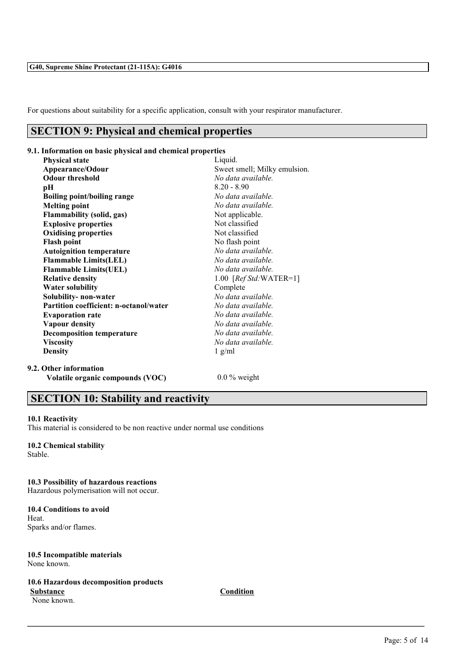 MEGUIAR'S G40 User Manual | Page 5 / 14