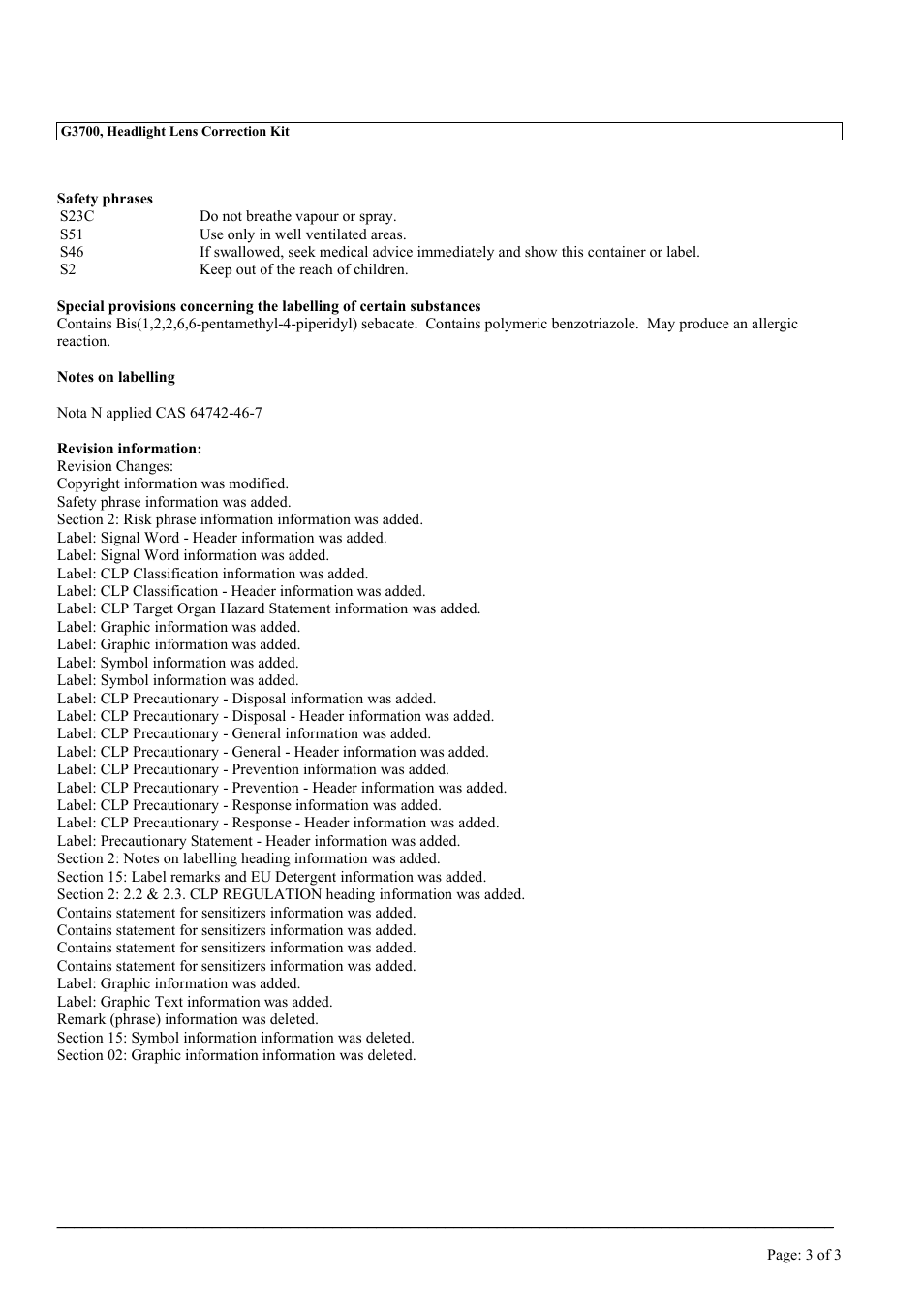 MEGUIAR'S G37 User Manual | Page 3 / 32