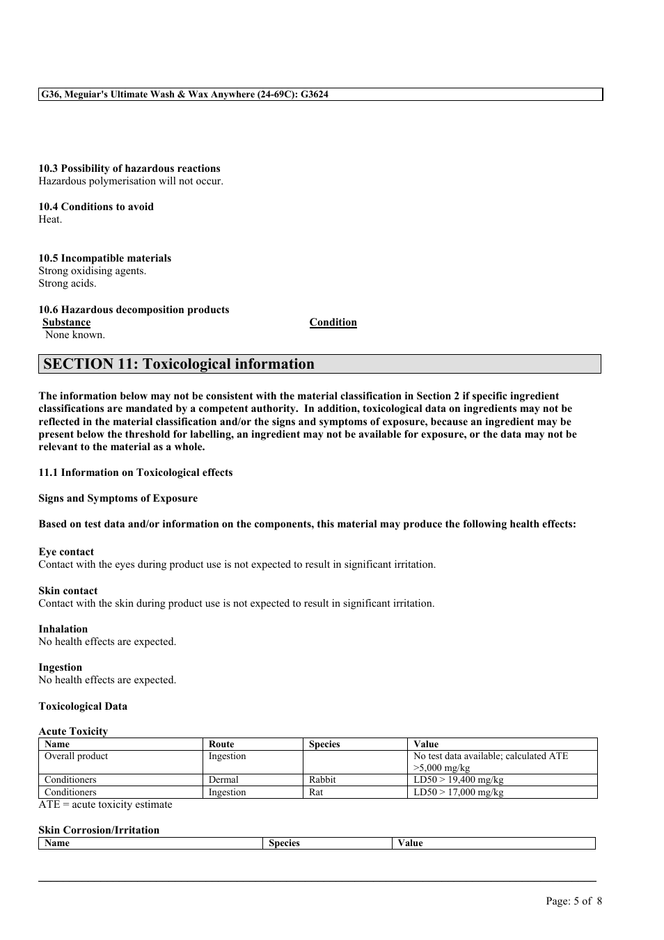 MEGUIAR'S G36 User Manual | Page 5 / 8