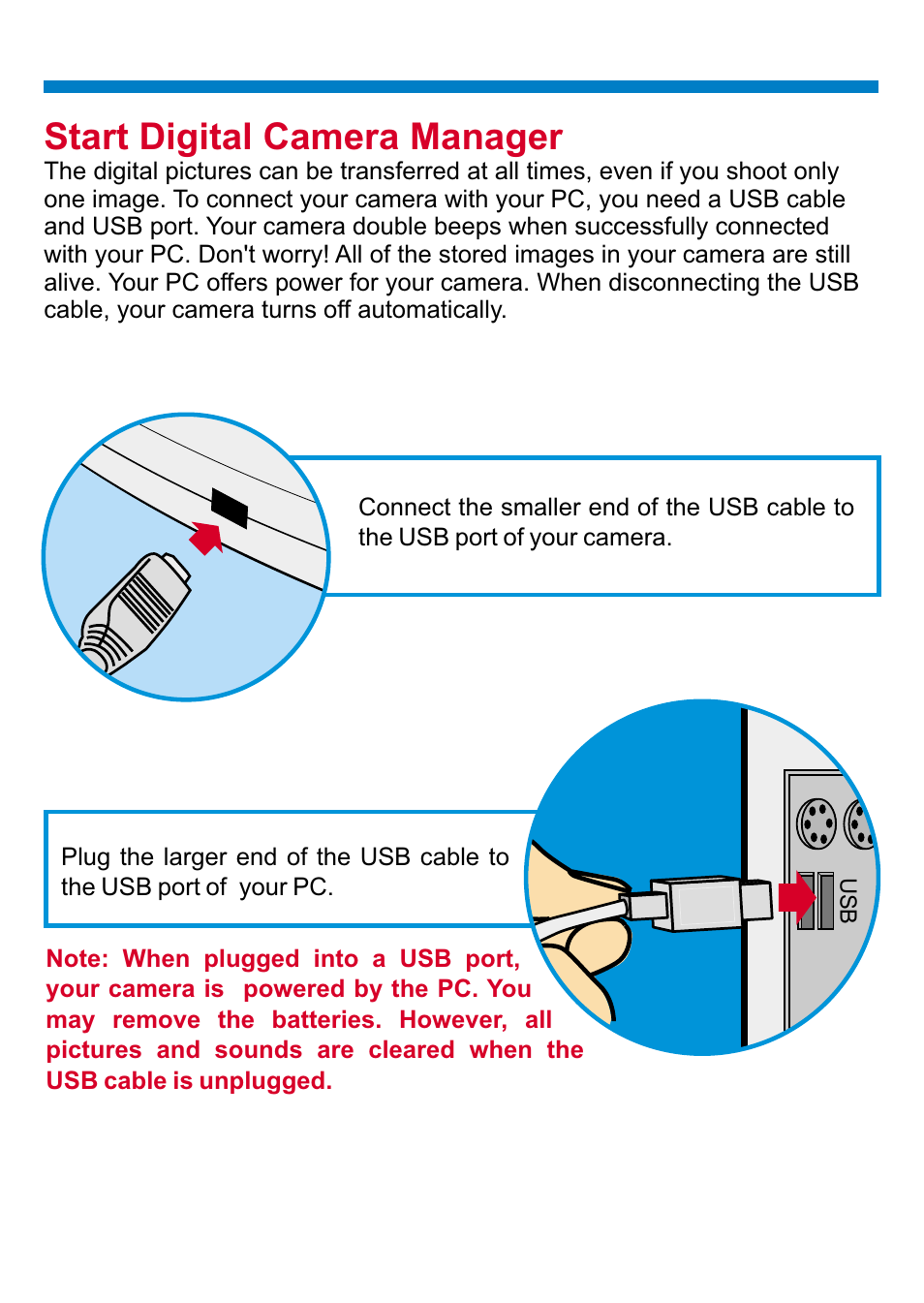 Start digital camera manager | AIPTEK PENCAM VOICE User Manual | Page 11 / 133