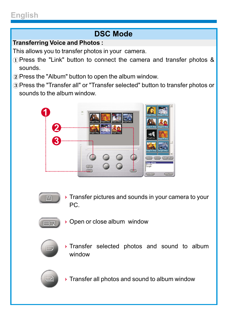 Dsc mode, English | AIPTEK PENCAM VOICE User Manual | Page 14 / 133