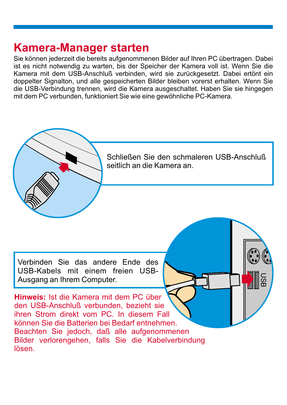 Kamera-manager starten | AIPTEK PENCAM VOICE User Manual | Page 30 / 133