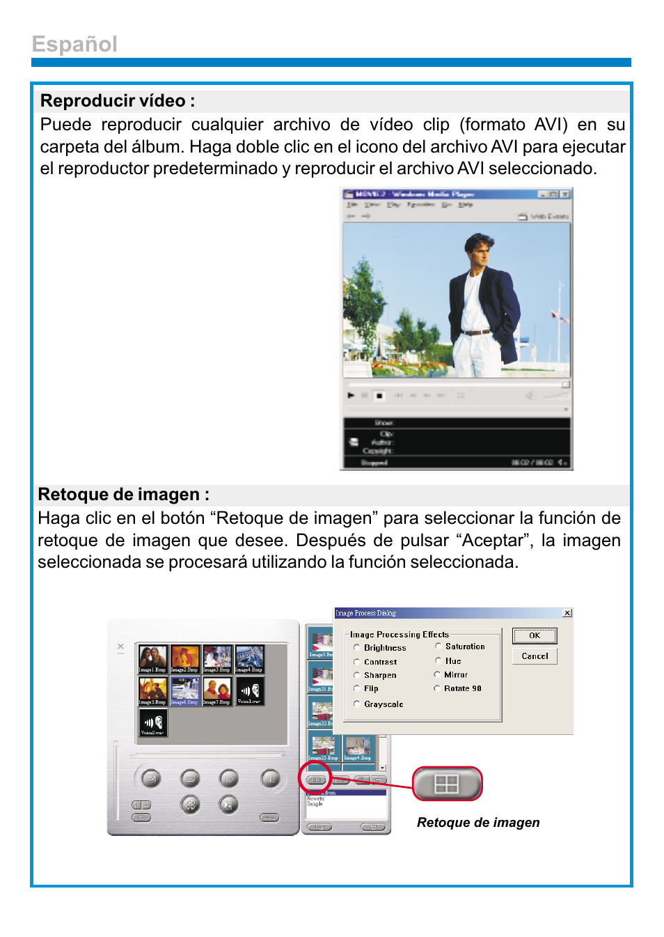 Español | AIPTEK PENCAM VOICE User Manual | Page 94 / 133