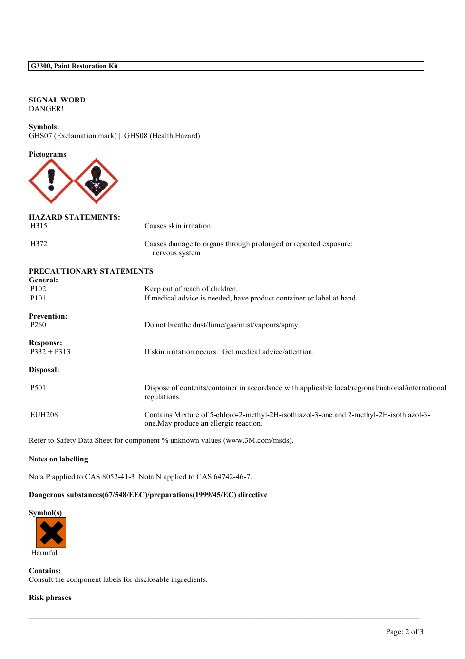MEGUIAR'S G3300 User Manual | Page 2 / 71