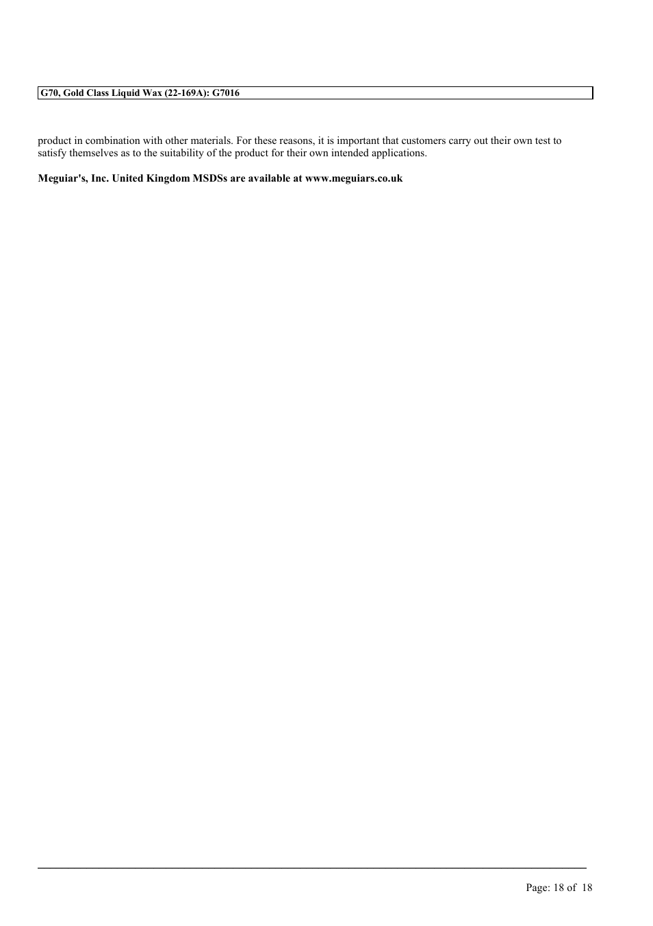 MEGUIAR'S G3300 User Manual | Page 21 / 71
