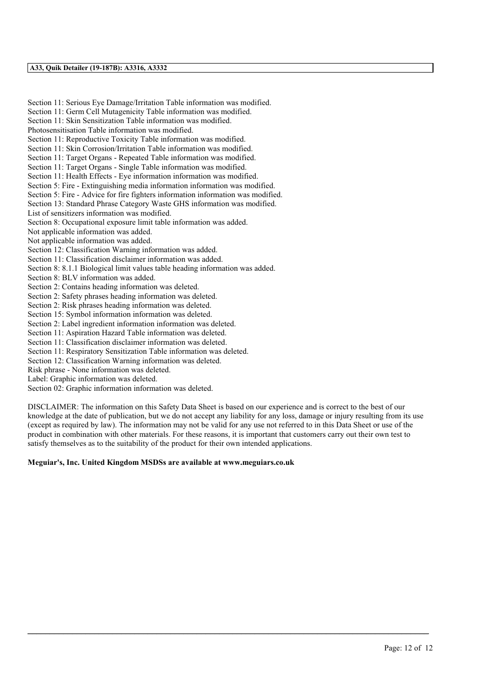 MEGUIAR'S G3300 User Manual | Page 33 / 71