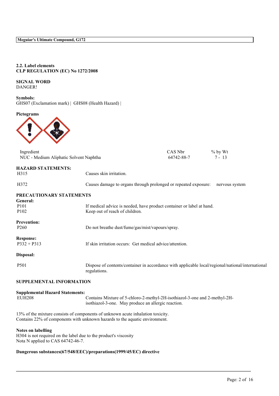 MEGUIAR'S G3300 User Manual | Page 35 / 71