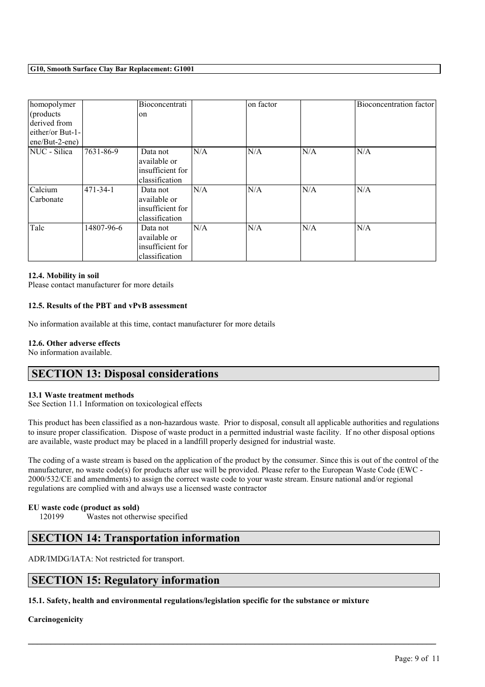 MEGUIAR'S G3300 User Manual | Page 58 / 71