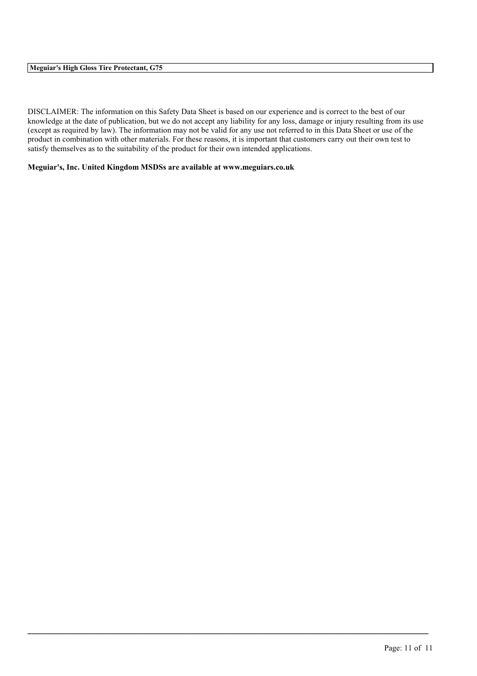 MEGUIAR'S G3200 User Manual | Page 13 / 37
