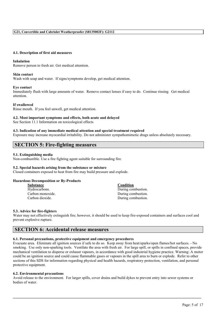 MEGUIAR'S G21 User Manual | Page 5 / 17