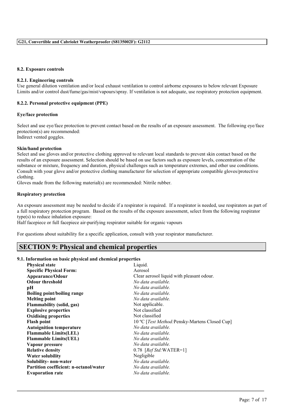 MEGUIAR'S G21 User Manual | Page 7 / 17