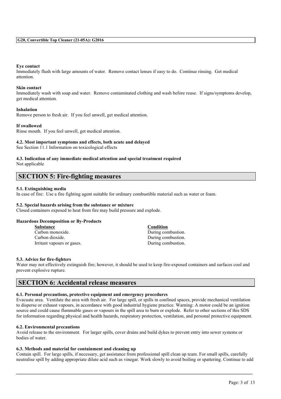 MEGUIAR'S G20 User Manual | Page 3 / 13